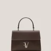 Bolso de mano Mía Midi piel marrón