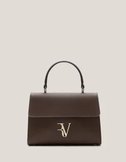 Bolso de mano Mía Midi piel marrón