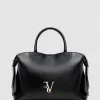 Bolso de mano Nina maxi piel negro