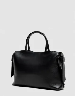 Bolso de mano Nina maxi piel negro
