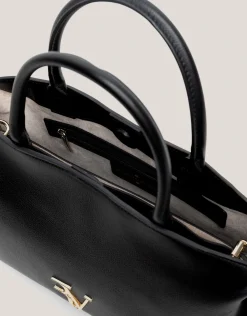 Bolso de mano Nina maxi piel negro