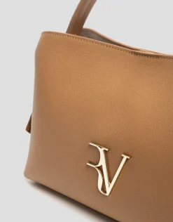 Bolso de mano Nina midi piel beige