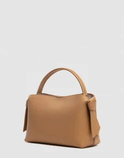 Bolso de mano Nina midi piel beige