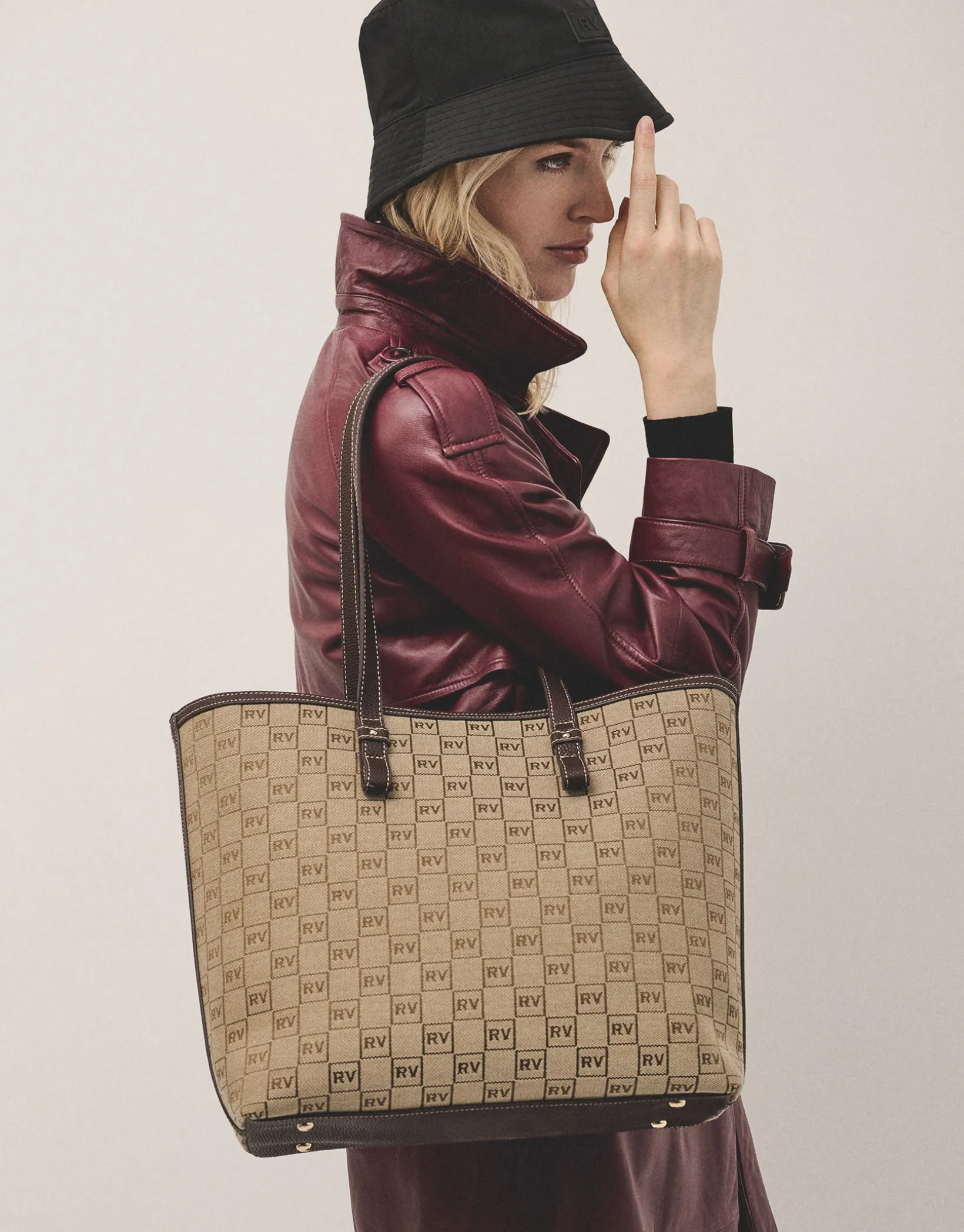 Bolso Shopper Matilda logos marrón
