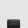 Bolso shoulder Linda Mini piel acolchada negro