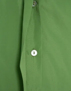 Camisa manga larga tafeta verde