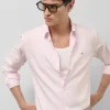 Camisa sport regular oxford rosa claro