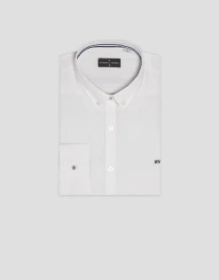 Camisa sport regular oxford blanco óptico