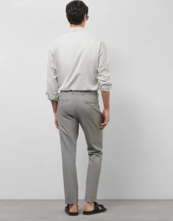 Camisa sport regular raya candela gris/blanco