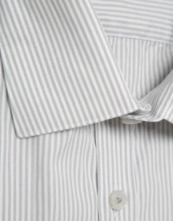 Camisa sport regular raya candela gris/blanco