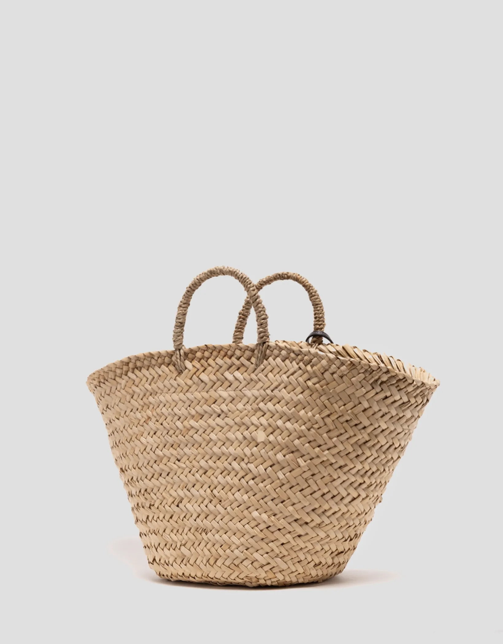 Cesta Tana Maxi fibras vegetales con flores bordadas