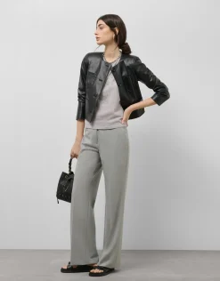 Chaqueta corta napa negra