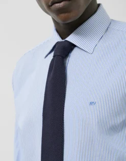 Corbata seda marino