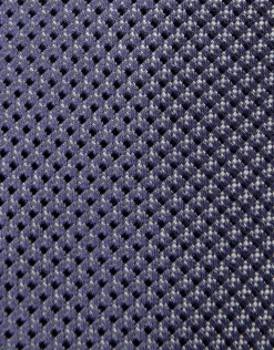 Corbata seda tonos azules jacquard geométrico