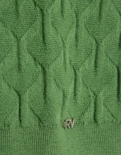 Jersey manga larga lana con ochos verde