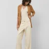 Pantalón ancho vaquero crudo