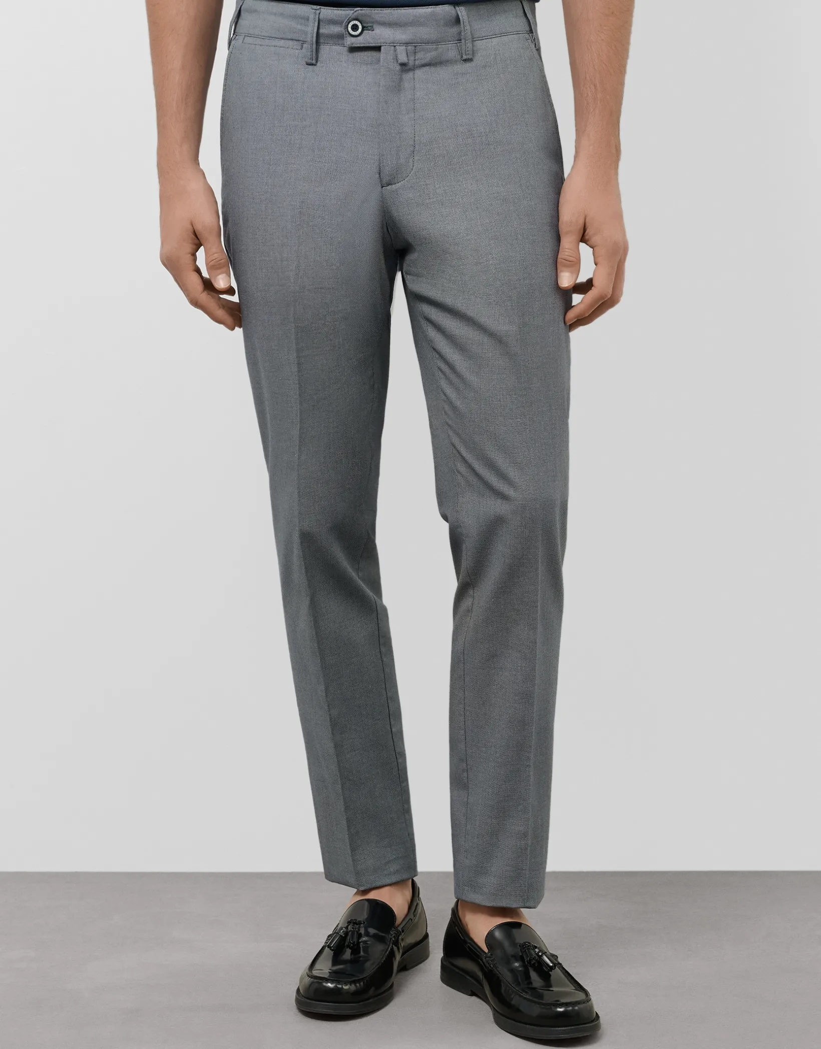 Pantalón chino ojo de perdiz color marino