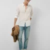 Pantalón denim regular azul claro