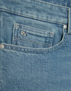 Pantalón denim regular azul claro