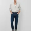 Pantalón denim slim azul oscuro