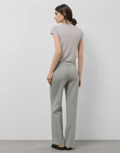 Pantalón recto gris vigoré