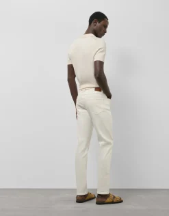 Polo algodón tricotado beige