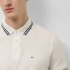Polo piqué blanco manga corta