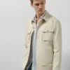 Sobrecamisa técnica beige