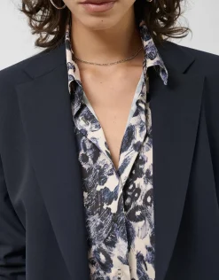Blazer un botón azul noche