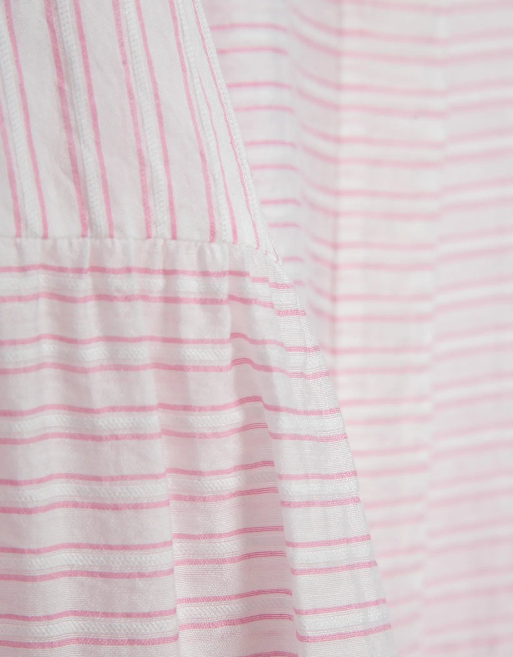 Blusa manga abullonada rayas rosa y blanco