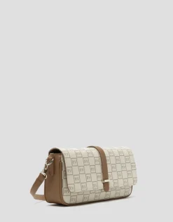 Bolso baguette Gala logos RV crema