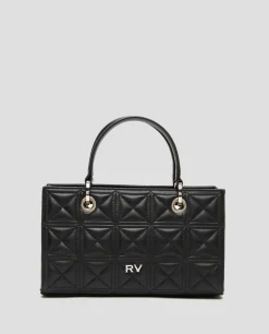 Bolso Baguette Linda piel acolchada negro
