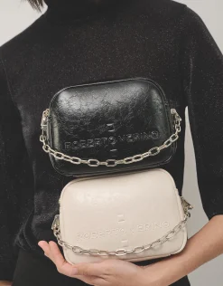 Bolso bandolera Bazin negro