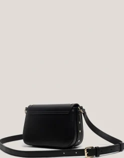Bolso bandolera Mafalda Mini piel negra