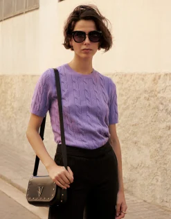 Bolso bandolera Mafalda Mini piel negra