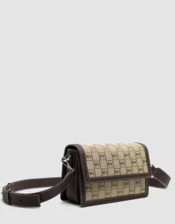 Bolso bandolera Matilda Crossbag logos marrón