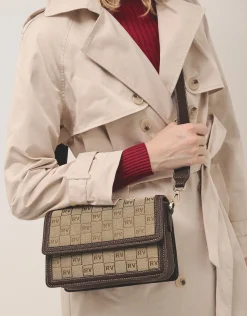 Bolso bandolera Matilda Crossbag logos marrón