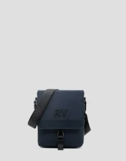 Bolso bandolera tablet nailon azul