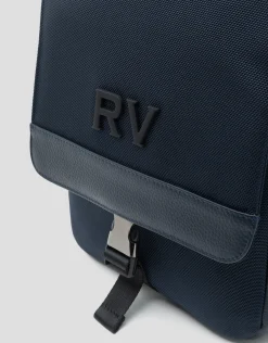 Bolso bandolera tablet nailon azul