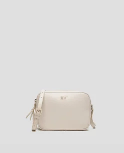 Bolso Bandolera Taylor piel lisa beige