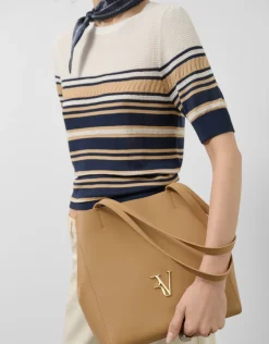 Bolso Bruna Tote Maxi piel cámel