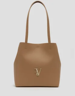 Bolso Bruna Tote Maxi piel cámel