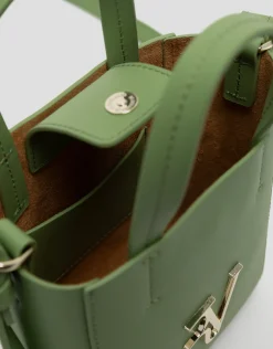 Bolso Bruna Tote Mini piel verde