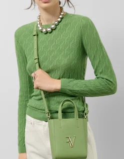 Bolso Bruna Tote Mini piel verde