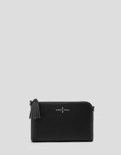 Bolso clutch Lisa Nano piel saffiano negro