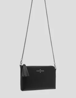 Bolso clutch Lisa Nano piel saffiano negro