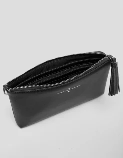 Bolso clutch Lisa Nano piel saffiano negro