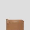 Bolso clutch Lisa piel saffiano cámel