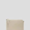 Bolso clutch Lisa piel saffiano crudo