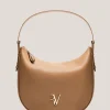 Bolso de hombro Cuca Hobo piel granulada cámel